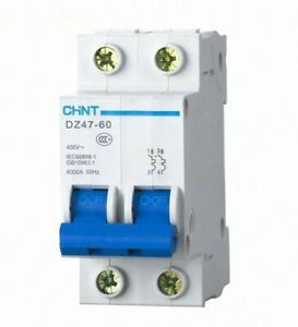 Chint - DZ47 Magnetotermico 1P+N 6A 4,5KA 2M - Chint 186464