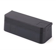 Cassa per monete con coperchio rimovibile - Nero - Plastica - Scatola di stoccaggio - Coperchio rimovibile - Per monete fino a 2,7 cm - Progettata in stile compatto - Cassa per monete