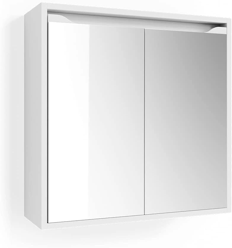 Mobile bagno alto Ruben, Bianco, 30 x 192.5 cm, per la conservazione in bagno, compatibile con Ruben Collection