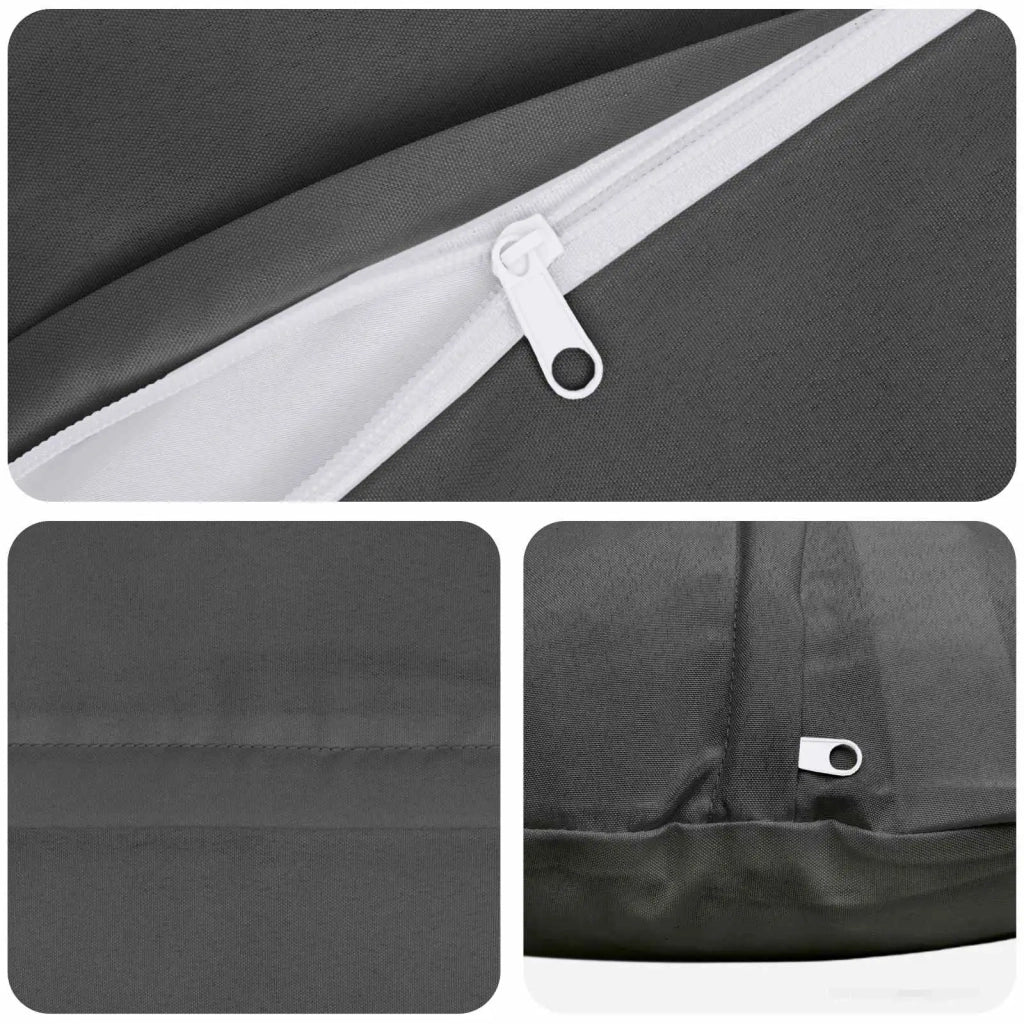 Federa 6 pcs HEERLEN Antracite Ø 40 cm Poliestere 922340