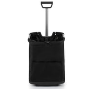 Carrello spesa pieghevole 40 x 36 x 58/90 cm 50 L robusto e leggero stile moderno alluminio nero 20_0017977