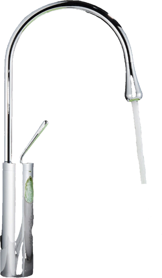 Lydia | Rubinetto per bagno cromato Hotel Gastro | Rubinetto in acciaio inox per lavelli alti|miscelatore 2 attacchi Raccordo ad alta pressione alto |