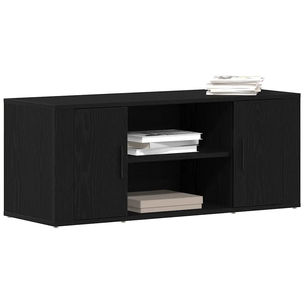 Mobile TV 100 x 35 x 40 cm Rovere nero Legno ingegnerizzato 862125