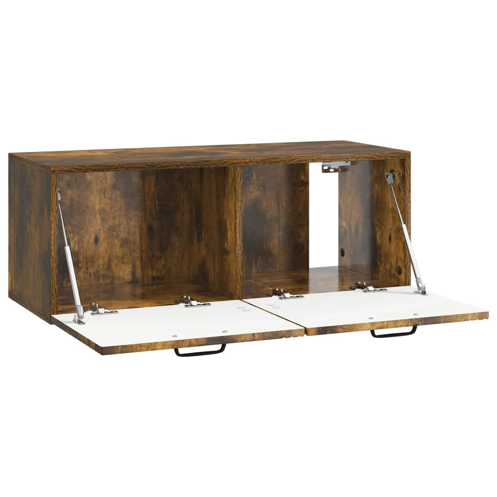 Mobile Porta TV da Muro Rovere Fumo 78,5 x 31 x 30 cm 898720