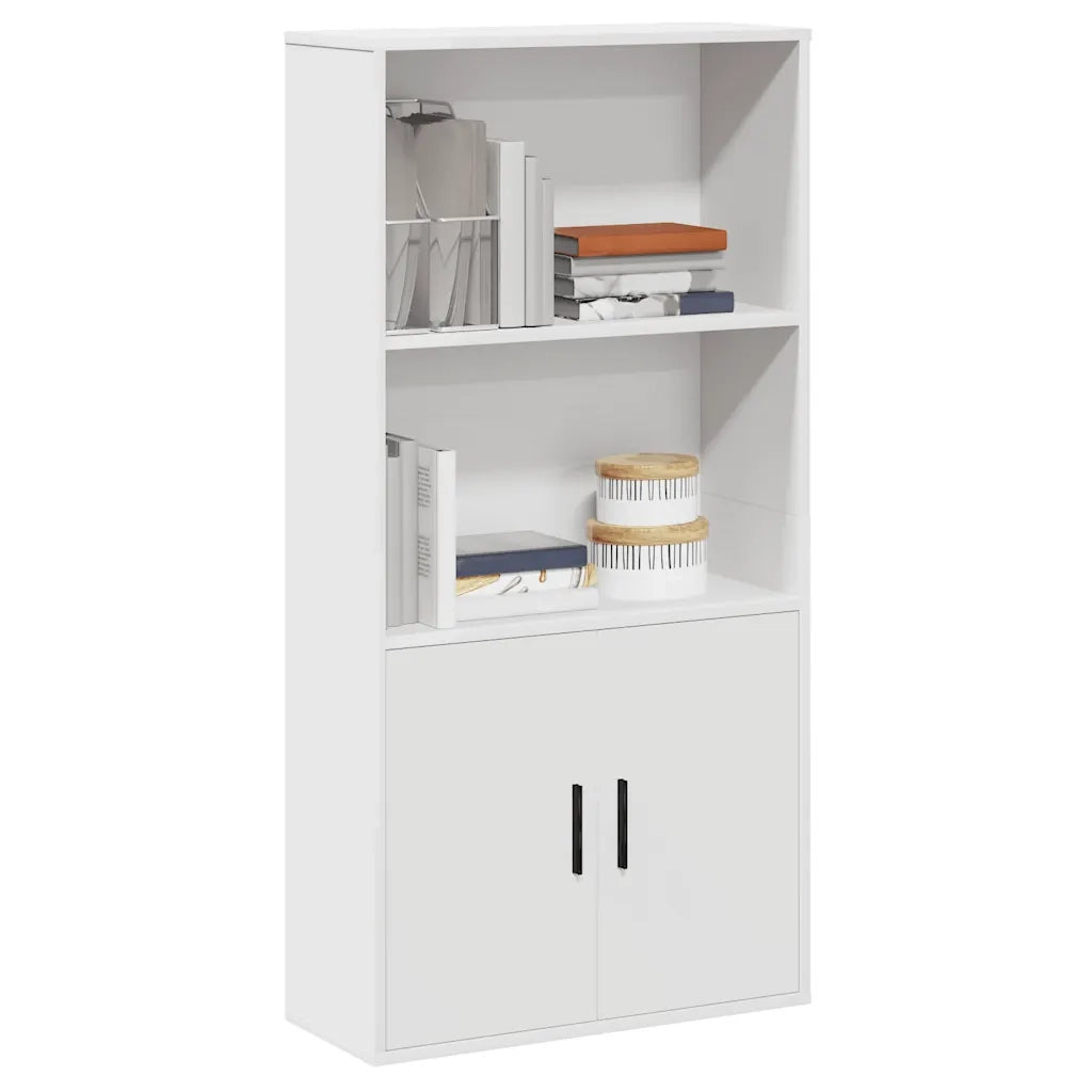 Libreria Bianca 60x24x120 cm in Legno Multistrato