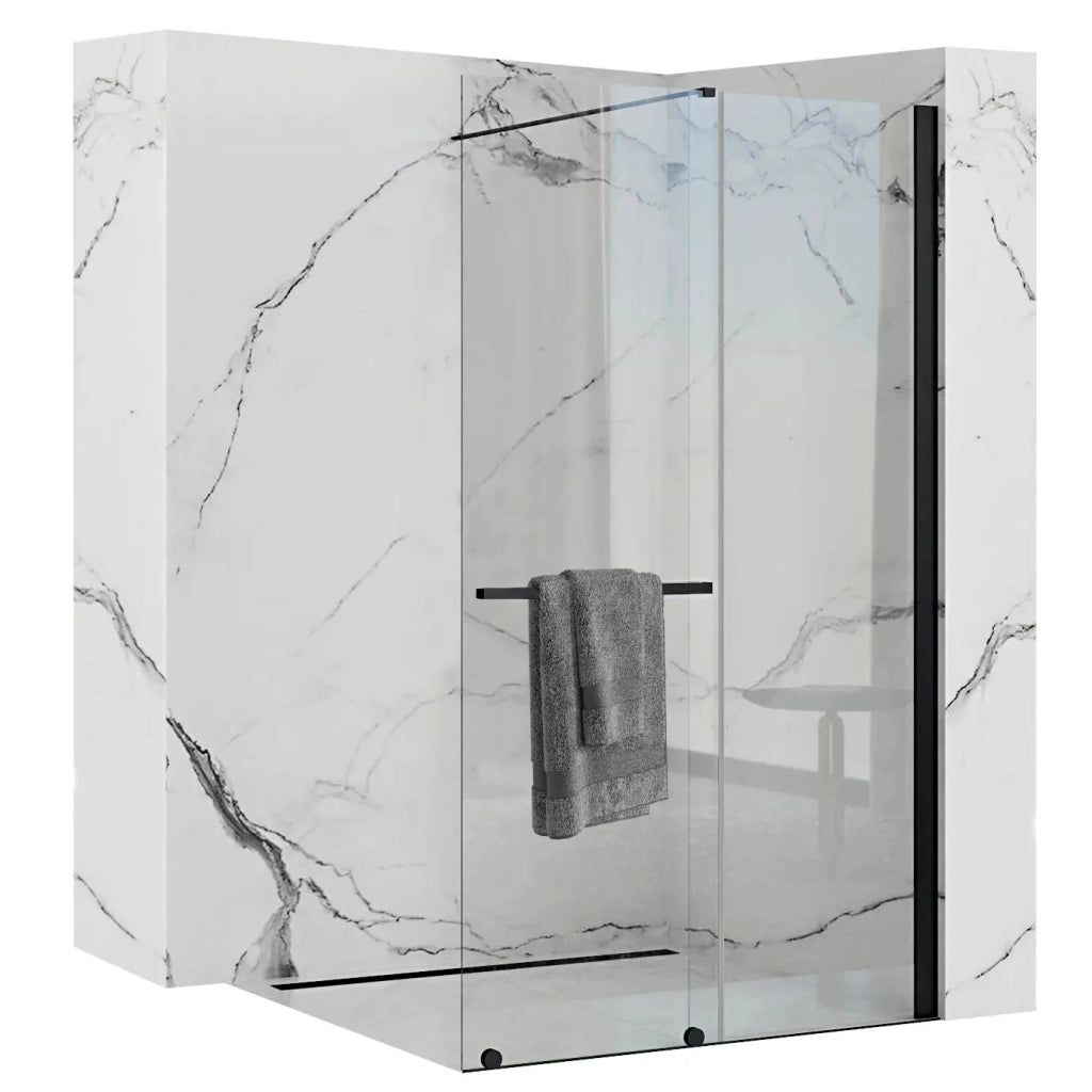 Parete Doccia Rea Cortis Black 120