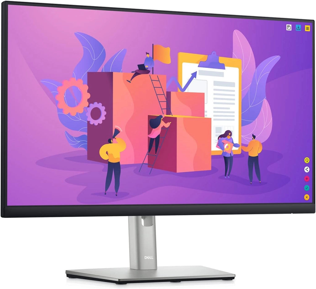 P2422H 24" Full HD (1920x1080) Monitor, 60Hz, IPS, 5ms, 99% sRGB, DisplayPort, HDMI, VGA, 5x USB, 3 Anni di Garanzia, Nero
