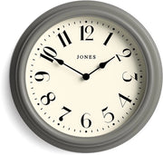 Orologio Serenità | Forma classica rotonda | 30 cm | Grigio medio | Numeri arabi belli | Design decorativo, ideale per la cucina, soggiorno o camera da letto