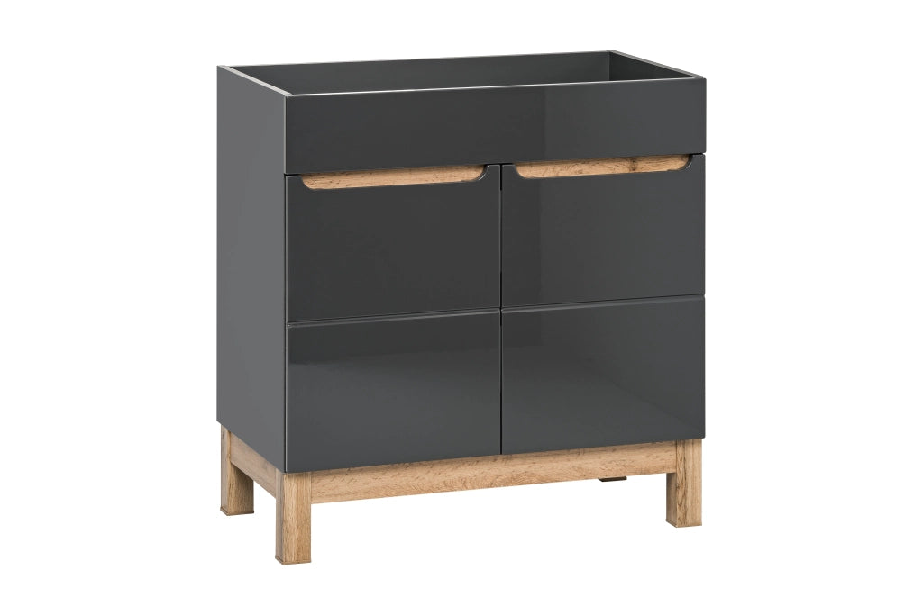 Mobile sottolavabo 60 cm 2 ante Bali Grafit 60 x 84 x 45 cm