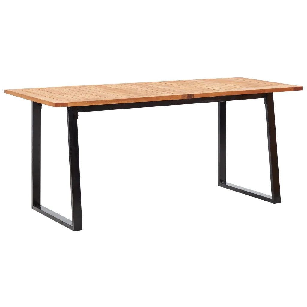 Set da Pranzo da Giardino 7 pz Grigio in Polyrattan e Acacia 46007