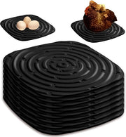 Pavimento per pollaio - 30 x 30 cm - Pacchetto da 8 - Riciclabile - Lavabile - Per pollaio - Uovo - Mat - Per polli - Anatra - Nero