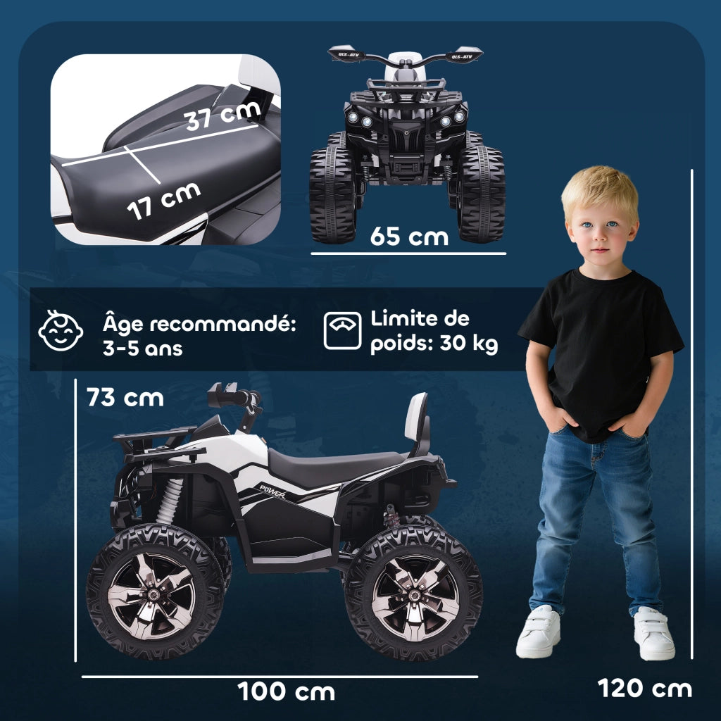 Auto elettrica per bambini ¨C Minimal ¨C Bianco e nero