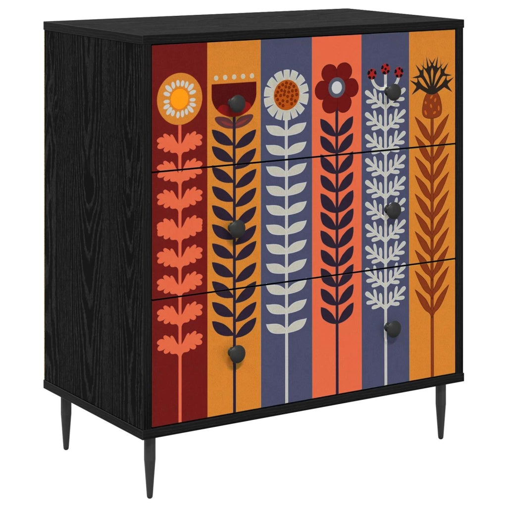 Cassettiera ESSEN Stampa di girasoli 66 x 36,5 x 76 cm 8007382