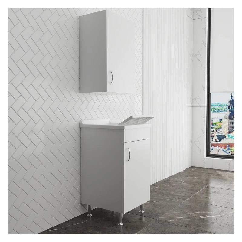 Set mobile bagno/lavanderia ECO con lavatoio 45x50 cm e pensile