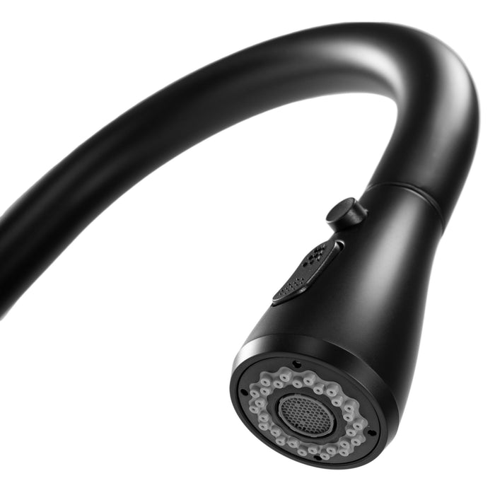 Rubinetto Da Cucina Rea Mild Black Mat Rose Gold