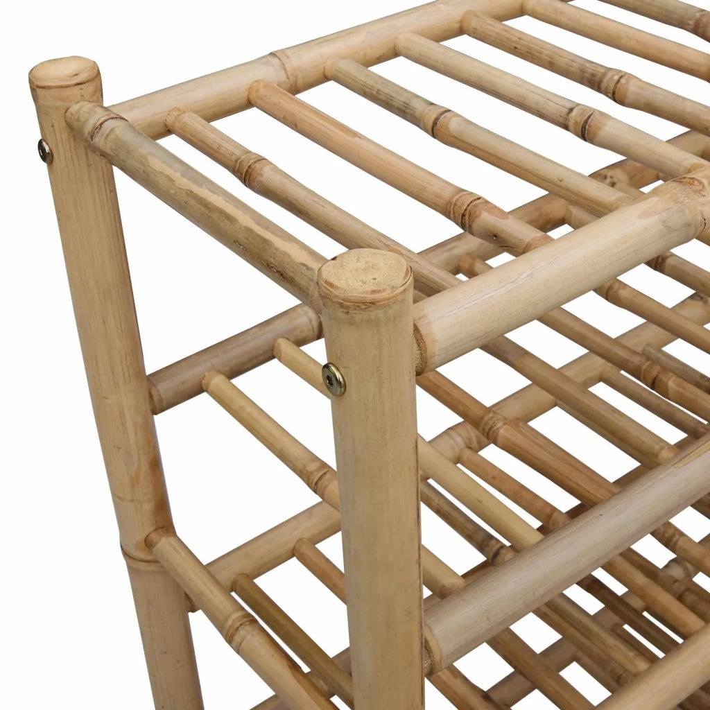 Scarpiera con lo scaffale Naturale 68 x 28 x 63 cm Bambù 42028236