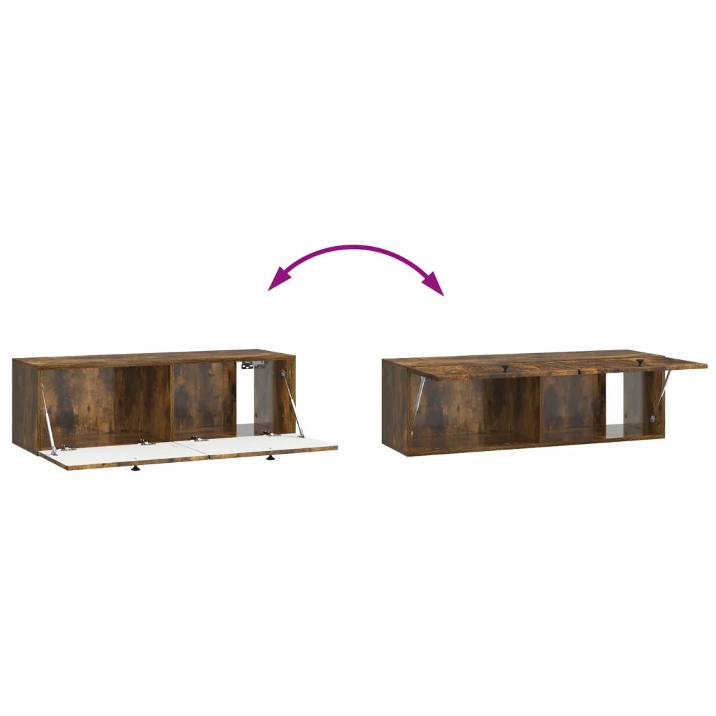 Mobile Porta TV da Muro Rovere Fumo 98 x 31 x 30 cm 898050