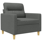 Poltrona | Sedia Relax Grigio Scuro 60 cm in Tessuto
