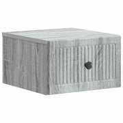 Mobiletto da notte a muro Grigio Sonoma 33 x 34,5 x 20 cm 897927