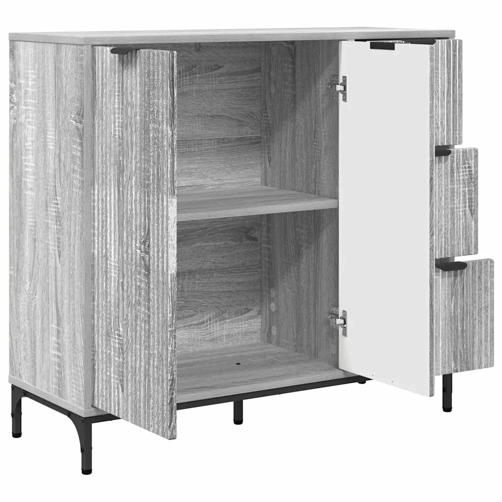 Credenza Grigio Sonoma 89,5 x 33 x 82 cm Legno multistrato 883460