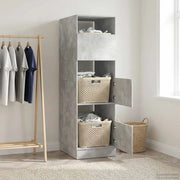 Mobile da lavanderia con porta Calcestruzzo 50 x 68 x 162 cm