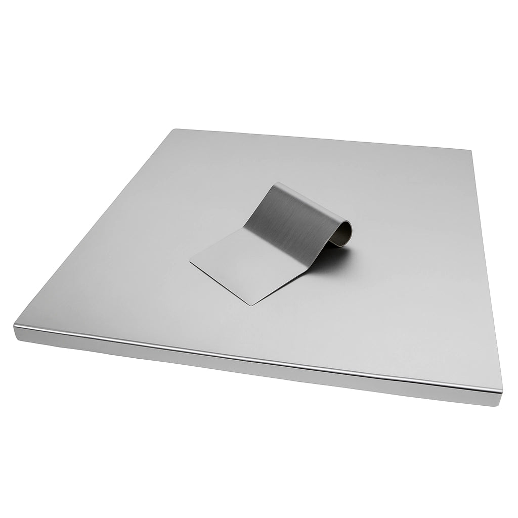 ZOIMANIA - Tagliere Spianatoia con Tarocco - Inox - Cucina - Profondità 60 Dimensione Tagliere: L 100 x P 60 x 3