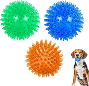 Giocattolo oscillante per cani - pallone stellato per gettare - per cuccioli - per piccoli e medi cani - 3 pezzi.