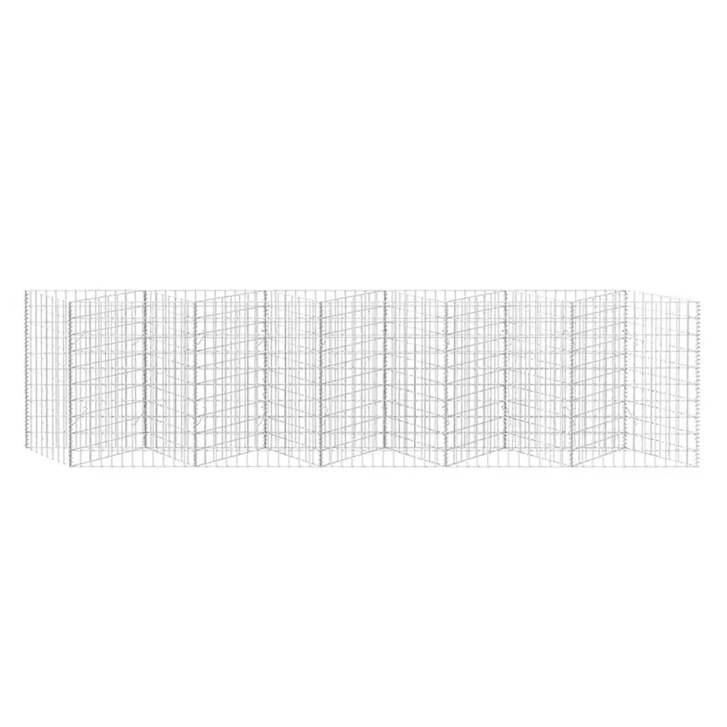 Gabbione in Rete in Acciaio Zincato 300x30x100 cm 142537