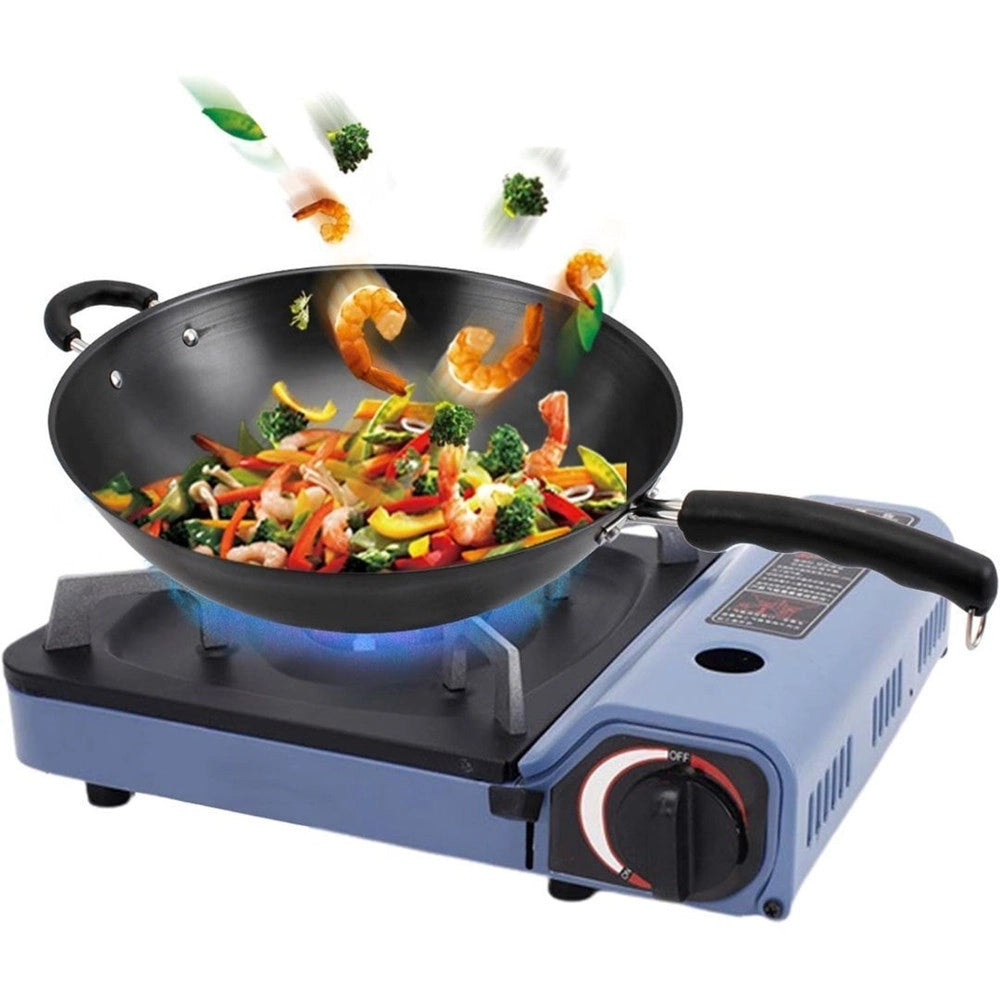 Trade Shop - Fornello A Gas Portatile Multifunzionale Campeggio Picnic Cucina All'aperto 2,9 Kw Q-ws160 -