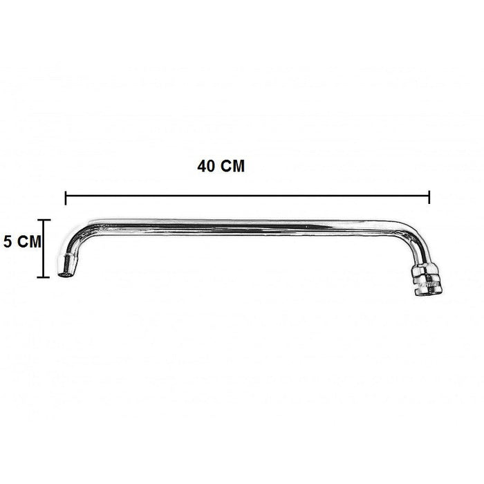 Becco canna per cucina industriale extralunga universale cm 40