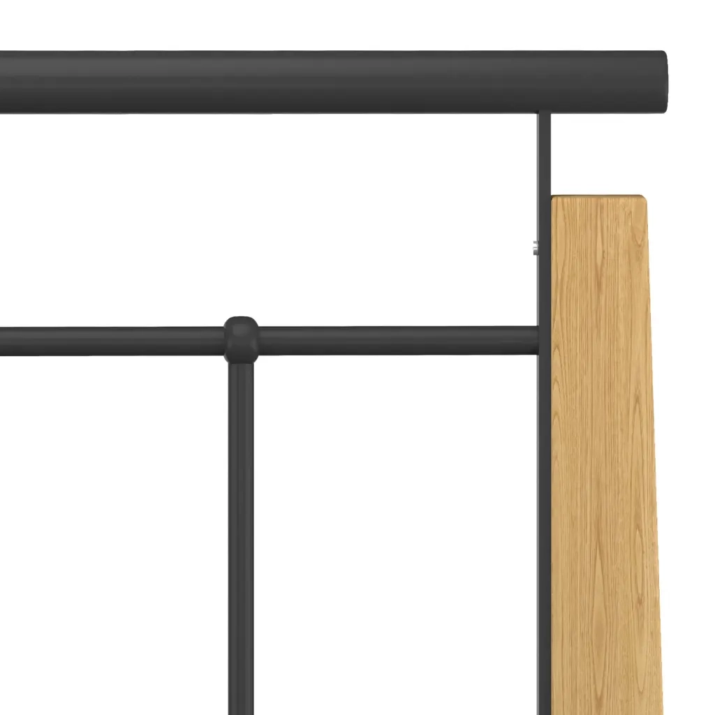 Giroletto in Metallo e Legno Massello di Rovere 100x200 cm 324898