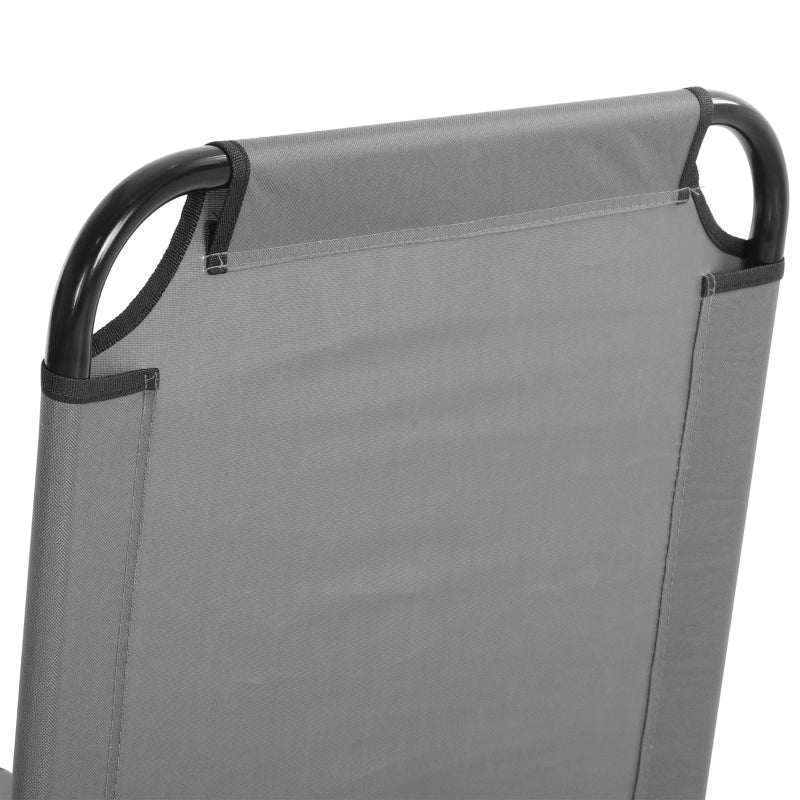 Lettini prendisole set da 2 pieghevoli con schienale regolabile in 5 posizioni per giardino beige