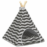 Tenda per animali con cuscino Bianco e Grigio 40 x 40 x 50 cm CFW6864551