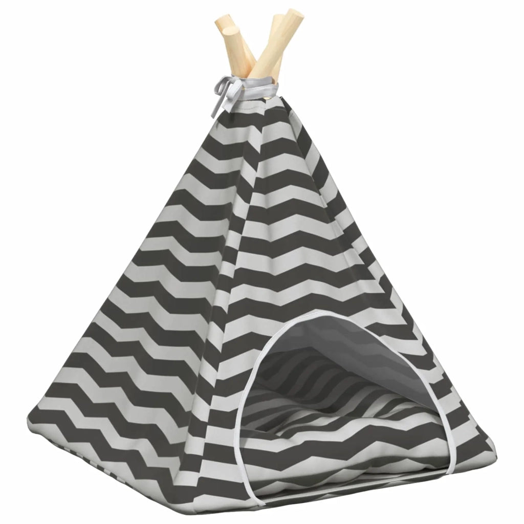 Tenda per animali con cuscino Bianco e Grigio 40 x 40 x 50 cm CFW6864551