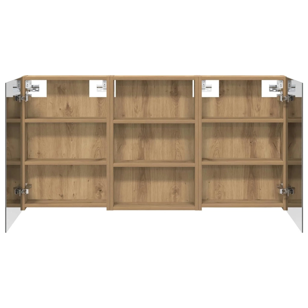 Set di Armadi da Bagno con porta 3 pcs 120 x 10,5 x 60,5 cm 3403735
