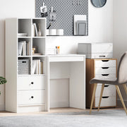Scrivania Minimalista Bianca Truciolare 60 x 40 x 76 cm Durevole