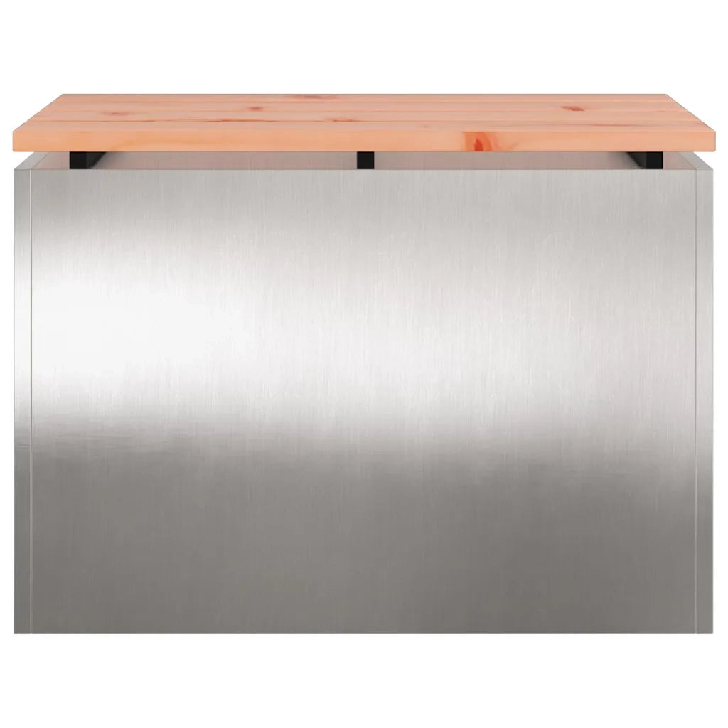 Panchina da giardino Argento 60 x 40 x 43 cm