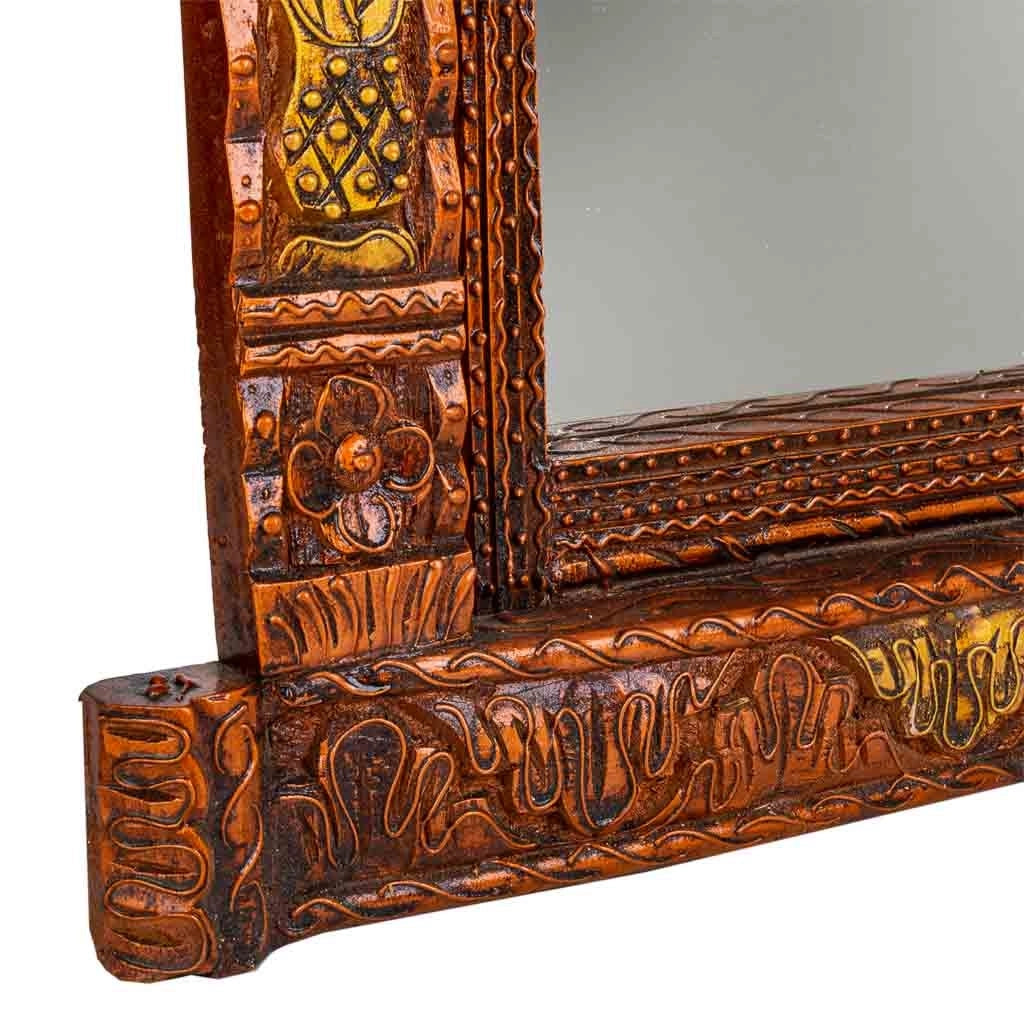 Specchio in legno 51x68x10h