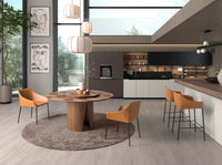 Tavolo da pranzo rotonda noce