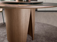 Tavolo da pranzo rotonda noce