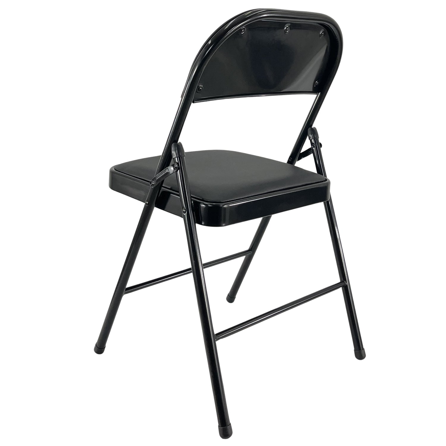 Sedia Kant Pieghevole Imbottita Portatile Salvaspazio in Metallo Richiudibile Sedie per Cucina Giardino Camera Sale Nero