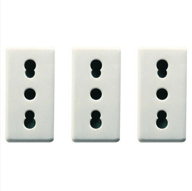 Presa bivalente bipasso 10/16a serie gewiss gw20203 pezzi 3