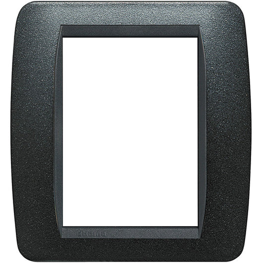 Living Int. - Placca 3+3 posti grafite nero - L4826GFN