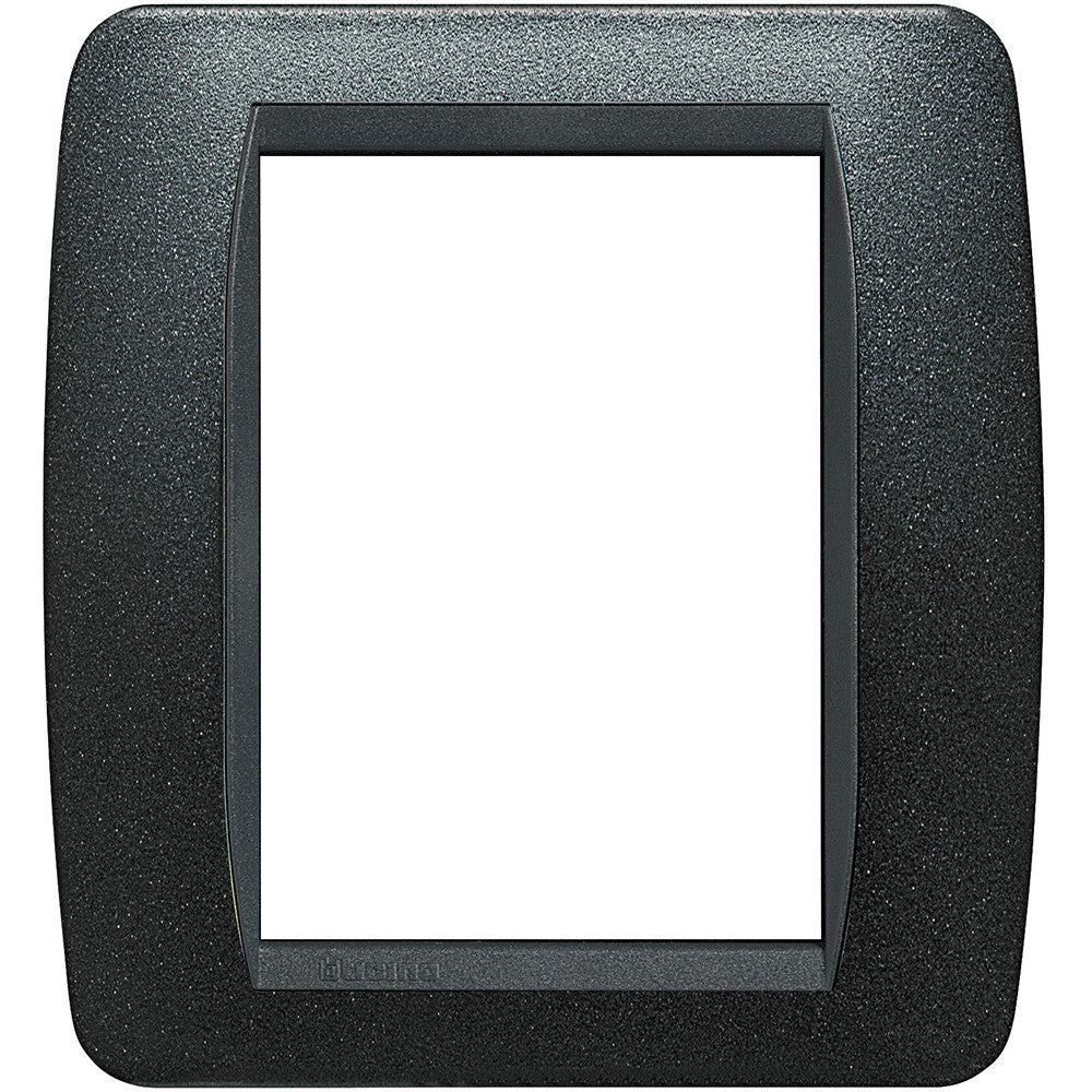 Living Int. - Placca 3+3 posti grafite nero - L4826GFN