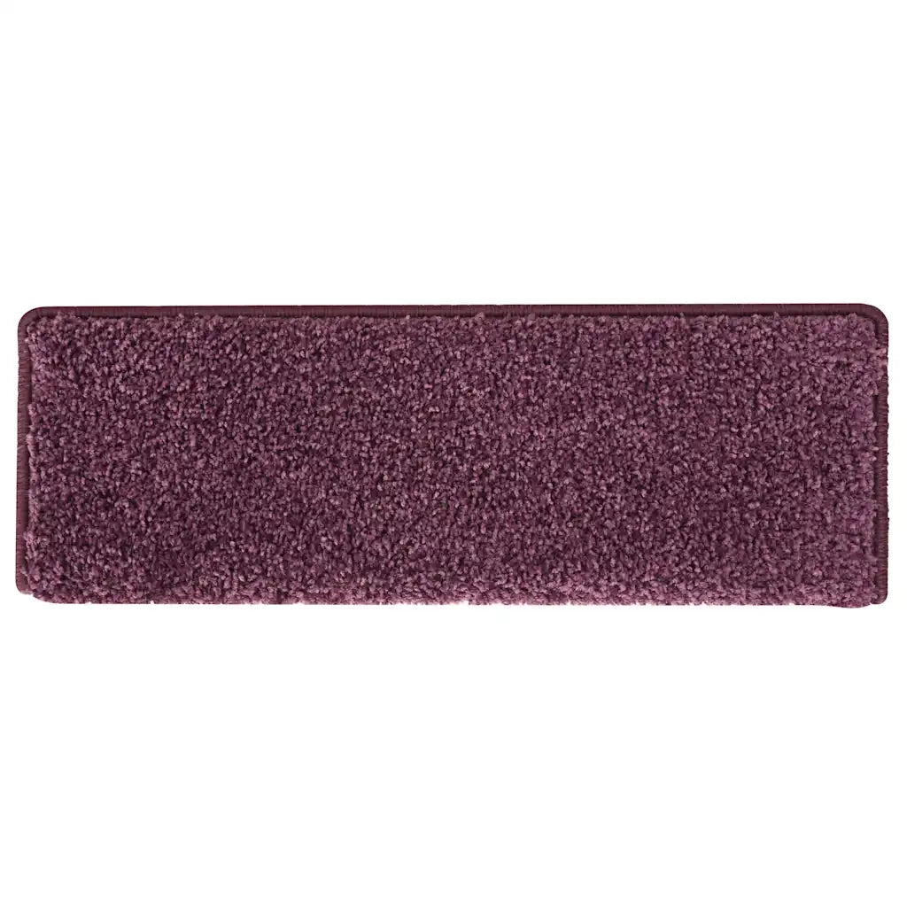 Tappetini per scale 30 pz 65x21x4 cm Viola scuro con bordo rettangolare 3365837