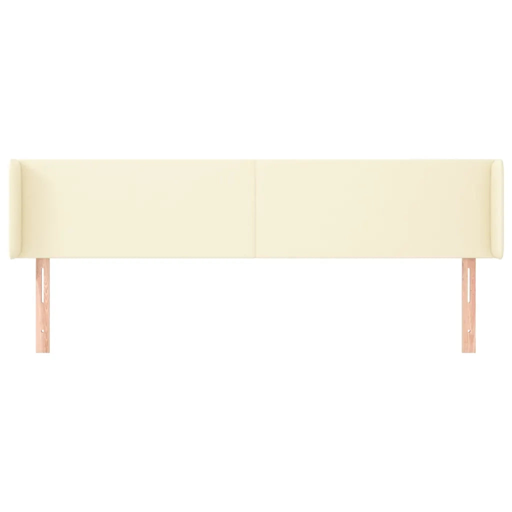 Testiera ad Orecchio Crema 163x16x78/88 cm in Similpelle 3118586