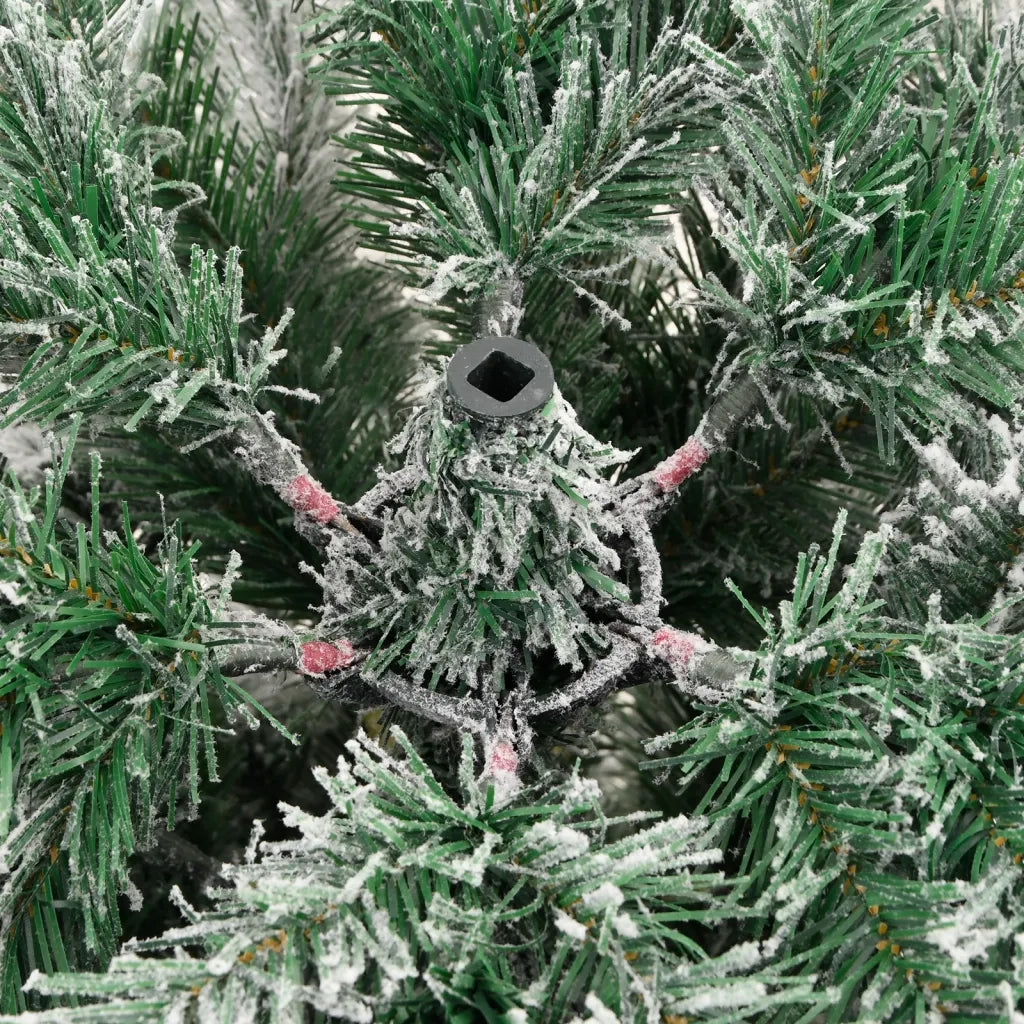 Albero Natale Artificiale Incernierato con Neve Fioccata 180 cm 358381