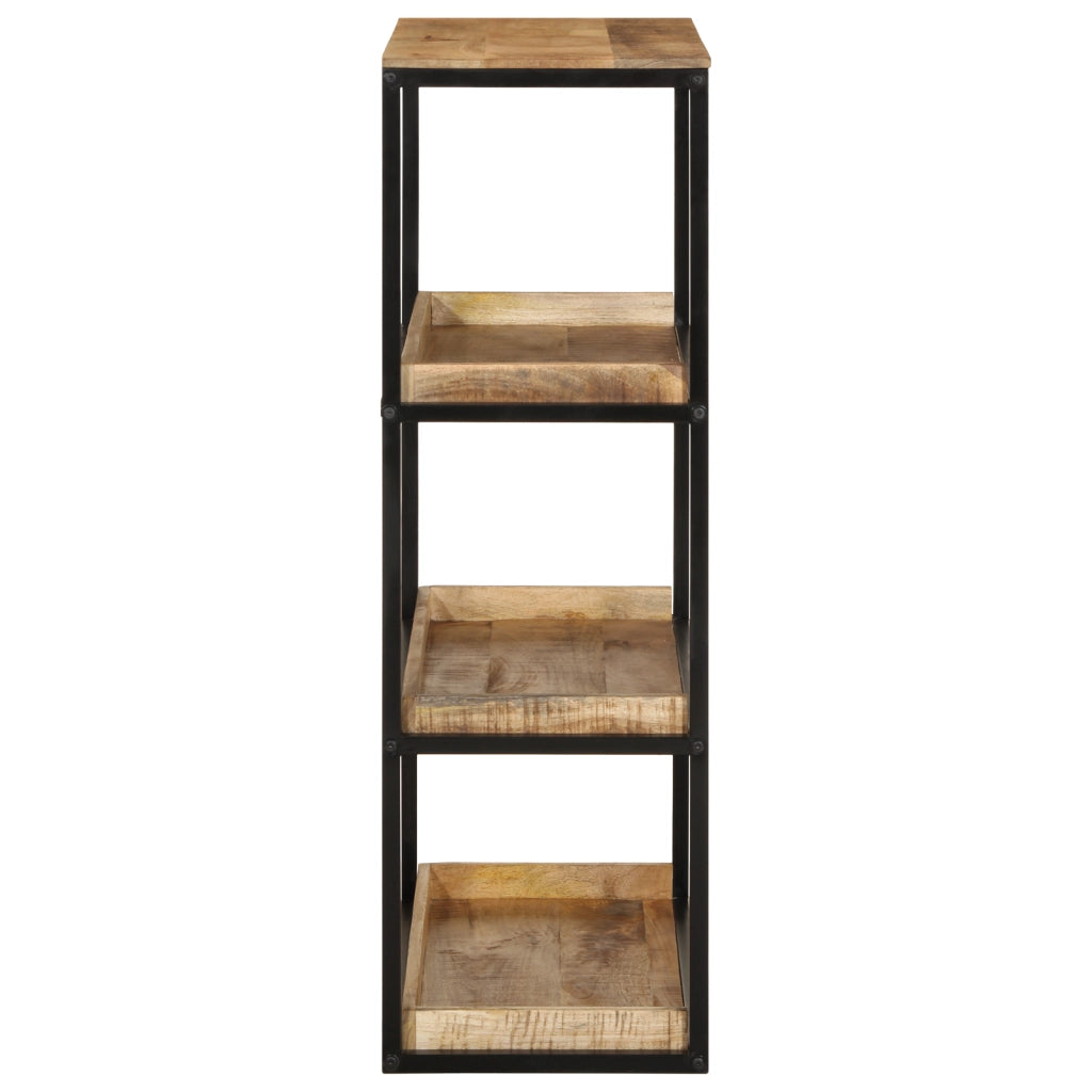 Libreria 70x35x110 cm Legno Massello di Mango Grezzo