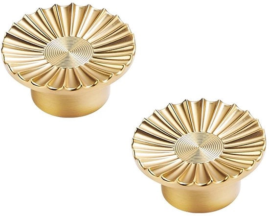 Maniglie a forma di cerchio per cucina - Lame dorate - Design retro moderno - 40mm - Maniglie decorativi - Per mobili e armadi