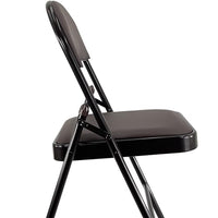 Sedia Kant Pieghevole Imbottita Portatile Salvaspazio in Metallo Richiudibile Sedie per Cucina Giardino Camera S Marrone